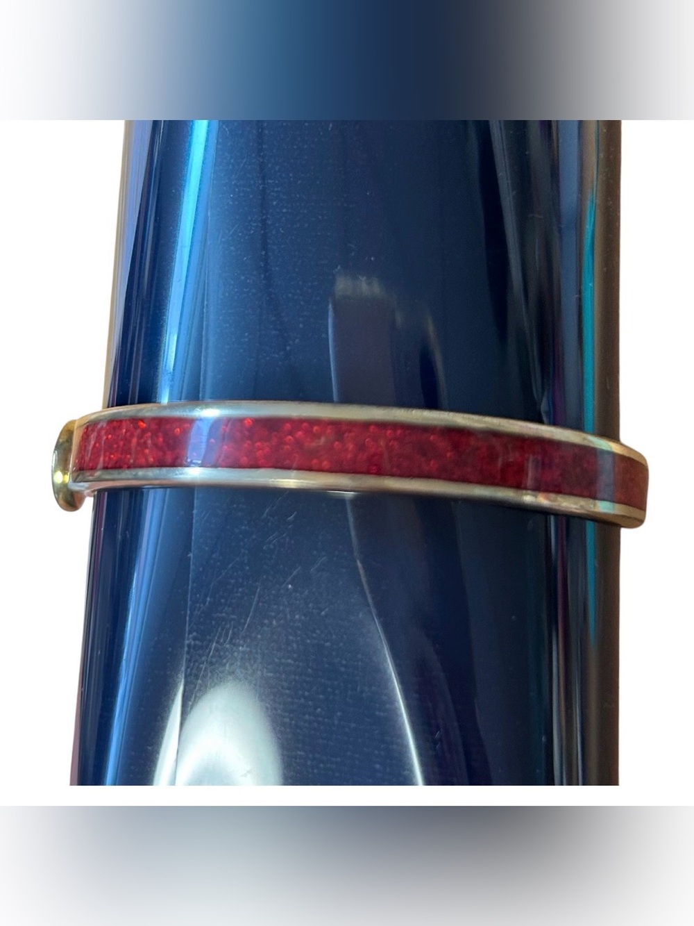 Coach Signature C glitter skinny/hinged bangle bracelet - Picture 4 of 5